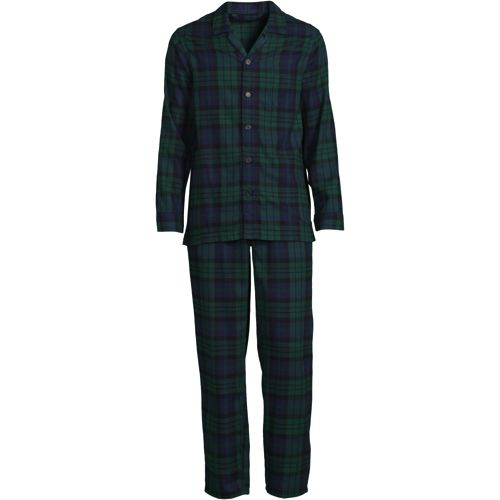 Mens' flannel plaid pjs pajamas NWT mens big & tall XLT red green white $54