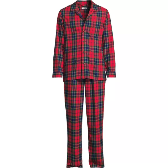 Men's Flannel Pajama Set - primary