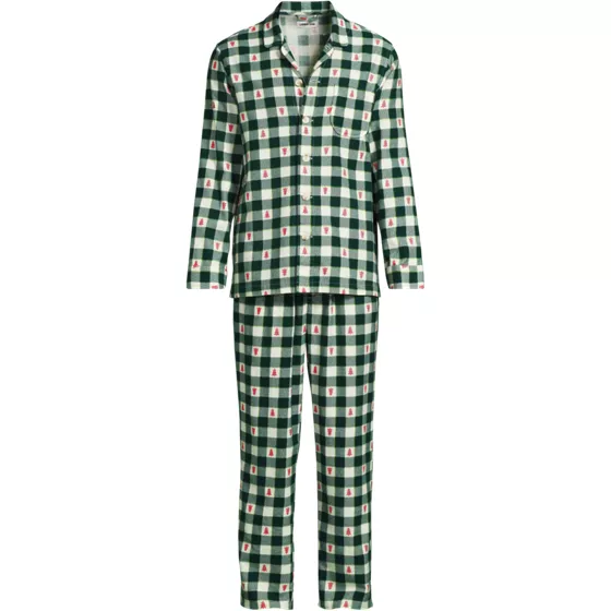 Men's Flannel Pajama Set - primary