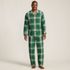 Men's Flannel Pajama Set, Front