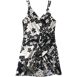 Women's V-neck Tulip Wrap Swim Dress One Piece Swimsuit, alternative image