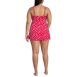 Women's Plus Size V-neck Tulip Wrap Swim Dress One Piece Swimsuit, Back