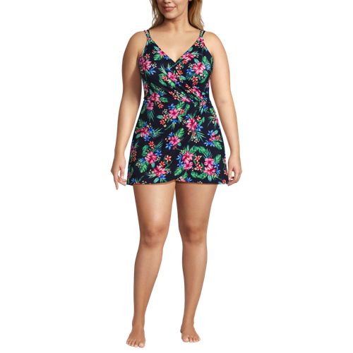 Plus Size Swim Dress One Piece Swimdress front by HouseOfLaRoux