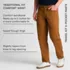Men's Travel Kit Comfort Waist Traditional Fit 5 Pocket Pant, alternative image