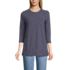 Women's 3/4 Sleeve Slub Jersey Swing Tunic, Front