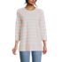 Women's 3/4 Sleeve Slub Jersey Swing Tunic, Front