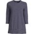 Women's 3/4 Sleeve Slub Jersey Swing Tunic, Front