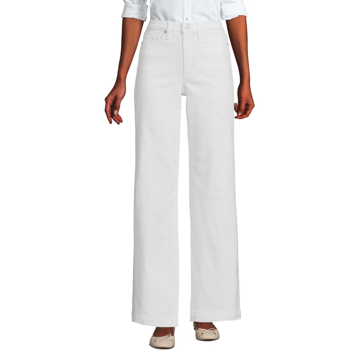 Women's Recover High Rise Wide Leg Blue Jeans