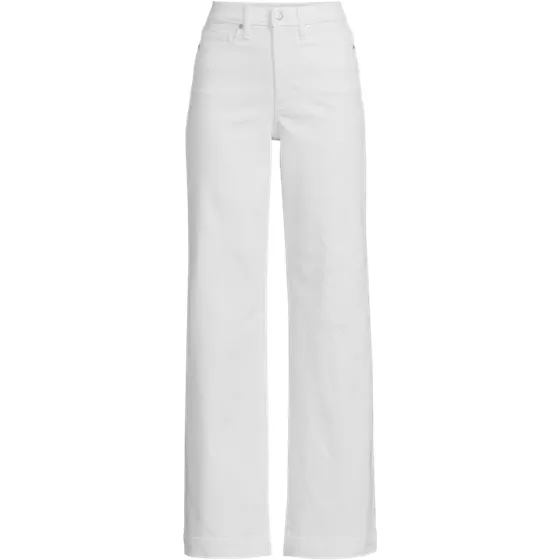 Plus Size High Rise Wide Leg Denim Jeans - primary