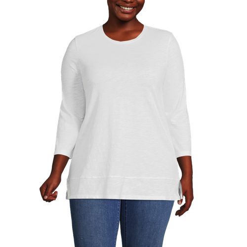 La Ligne Lean Lines Tee XL / White Cotton - Women's Tees