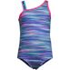 Girls One Shoulder One Piece Swimsuit, Front
