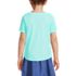 Girls Short Sleeve Curved Hem Graphic Tee Shirt, Back