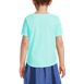 Girls Short Sleeve Curved Hem Graphic Tee Shirt, Back
