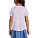 Girls Short Sleeve Curved Hem Graphic Tee Shirt, Back