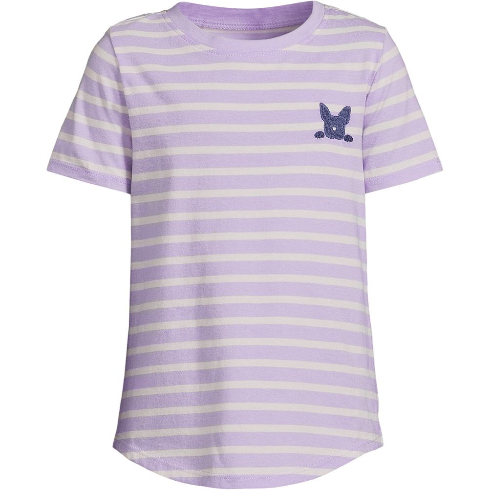 curved hem graphic tee