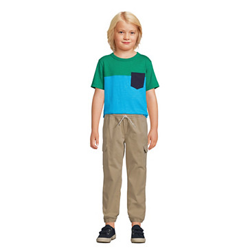 Colorblock T-Shirt mit Slub-Struktur für Jungen image number 3