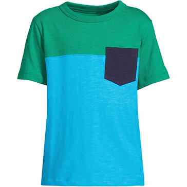 Colorblock T-Shirt mit Slub-Struktur für Jungen image number 0