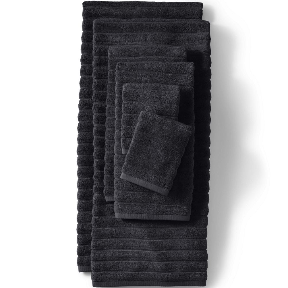 Certified Organic Cotton 6-Piece Bath Towel Set - Dark Gray