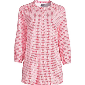 Jerseyshirt aus Baumwolle/Modal mit Smokdetails für Damen image number 1