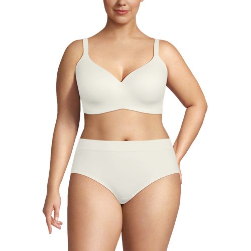 Jockey Women's Smooth & Sleek Microfiber Demi Coverage Underwire 36D White