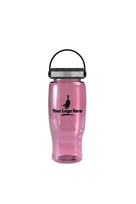 27oz Poly Pure Custom Logo Water Bottle with Easy Grip Lid