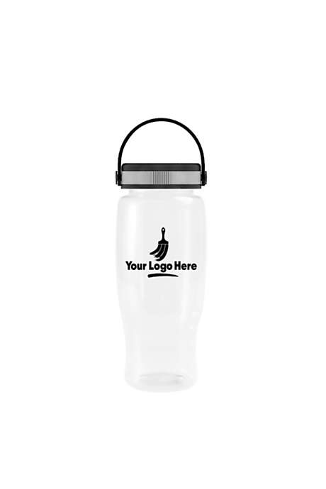 27oz Poly Pure Custom Logo Water Bottle with Easy Grip Lid