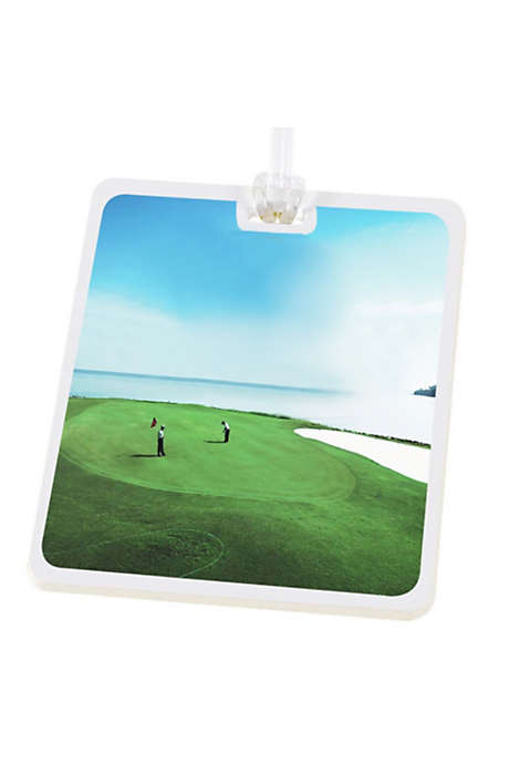 Rectangle Golf Bag Tag Custom Logo Digital Imprint