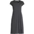 Women's Petite Cap Sleeve Box Pleat Ponte Dress, Front