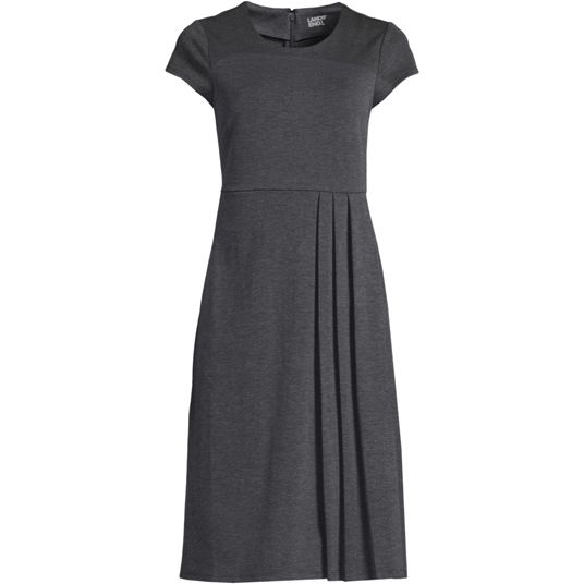 navy blue dress for baby girl A-line Dress Short Sleeves Round Neck Belted High Slit Casual Maxi Dresses main image 0