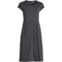 Women's Plus Size Cap Sleeve Box Pleat Ponte Dress, Front