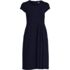 Women's Plus Size Cap Sleeve Box Pleat Ponte Dress, Front