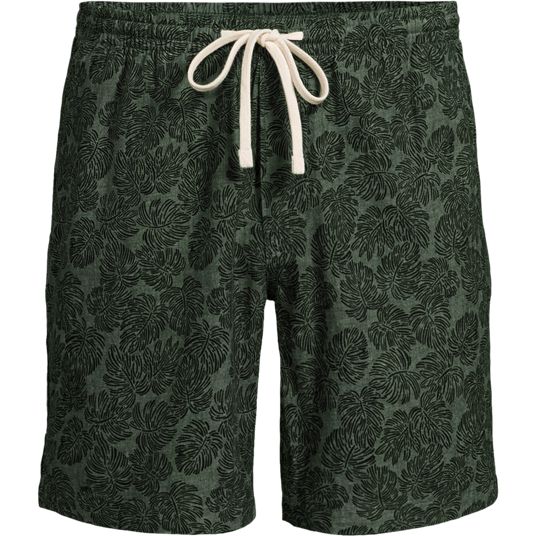meshki green satin dress Terry Cotton Pull-On Shorts for Tall Men in Emerald XL / Extra Tall / Emerald