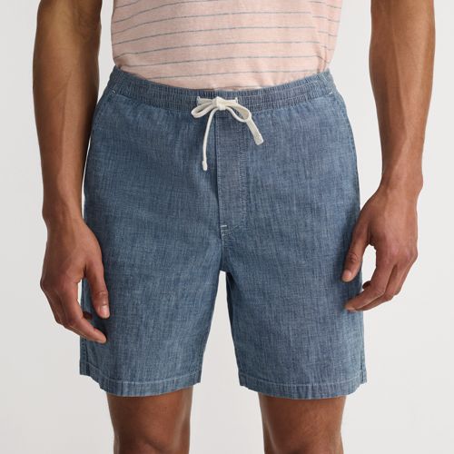  Lands' End Chino-shorts Mit Dehnbund, Herren, Größe:60 Regular, Blau, Elasthan/baumwoll-mischung, By Lands' End 
