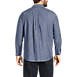 Men's Big and Tall Long Sleeve Traditional Fit Chambray Shirt, Back