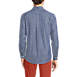Men's Long Sleeve Traditional Fit Chambray Shirt, Back