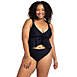 Artesands Women's Plus Size Hues Chagall Curve Fit Flounce Adjustable Midkini Bikini Top Swimsuit, alternative image