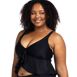 Artesands Women's Plus Size Hues Chagall Curve Fit Flounce Adjustable Midkini Bikini Top Swimsuit, alternative image