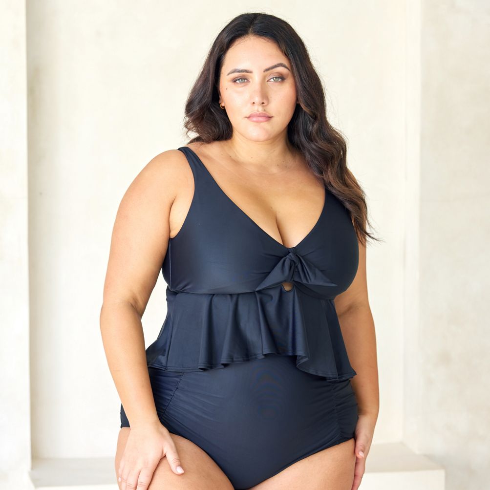 Xersion Midkini Swimsuit Top Plus