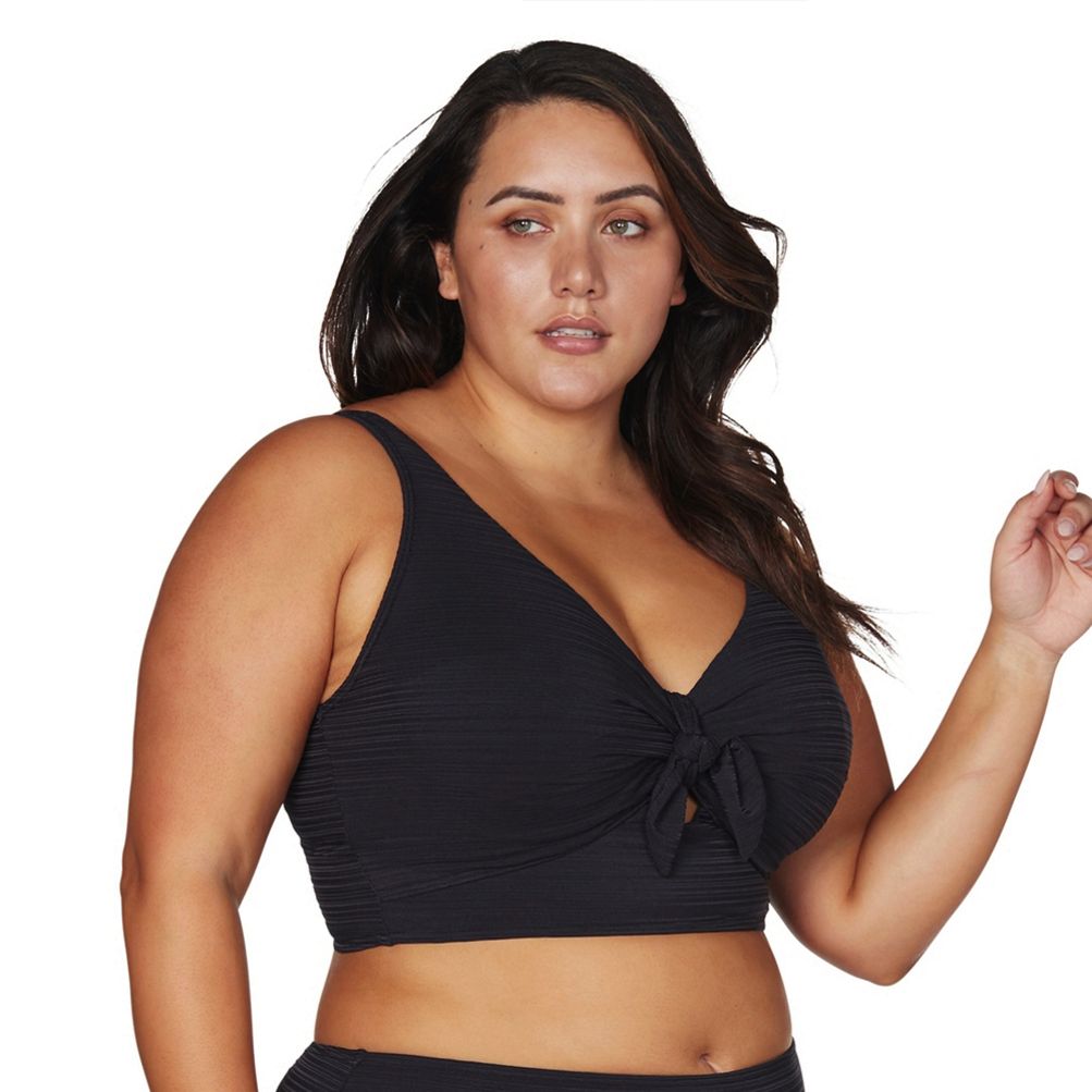 Plus size midkini store swim top