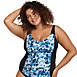 Artesands Women's Plus Size Natare Aqua Turner Curve Fit Chlorine Resistant Tankini Top Swimsuit, Front
