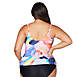 Artesands Women's Arte A La Rue Delacroix Curve Fit V-Neck Adjustable Tankini Top Swimsuit, Back