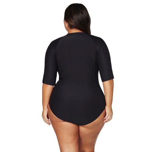 Plus Size Swimwear with Zipper