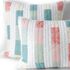 Patchwork Seed Stitch Stripe Pillow Sham, Front