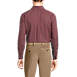 Men's Solid Stretch No Iron Supima Pinpoint Buttondown Collar Dress Shirt, Back