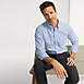 Men's Solid Stretch No Iron Supima Pinpoint Buttondown Collar Dress Shirt, alternative image