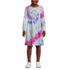 Girls Long Sleeve Gathered Waist Jersey Dress, Front