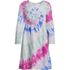 Girls Long Sleeve Gathered Waist Jersey Dress, Front