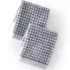 Quick-Dry Cotton Textured Gingham 2-Piece Washcloth Set, Front