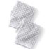 Quick-Dry Cotton Textured Gingham 2-Piece Washcloth Set, Front
