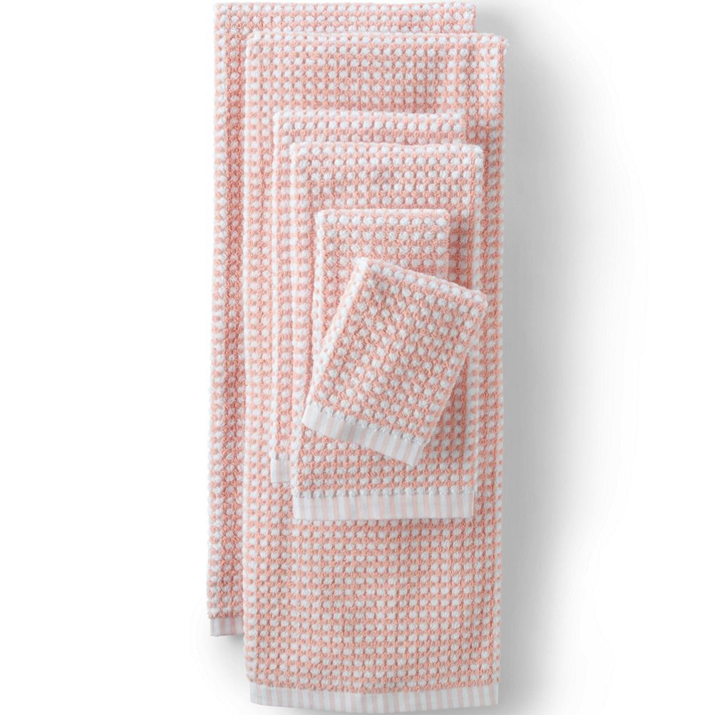 Cotton Waffle Hand Towel - Lands' End - Tan